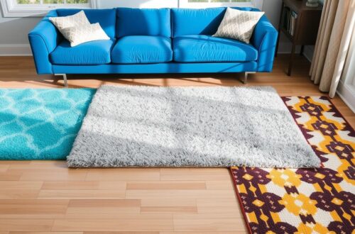 What Color Rug with Blue Couch